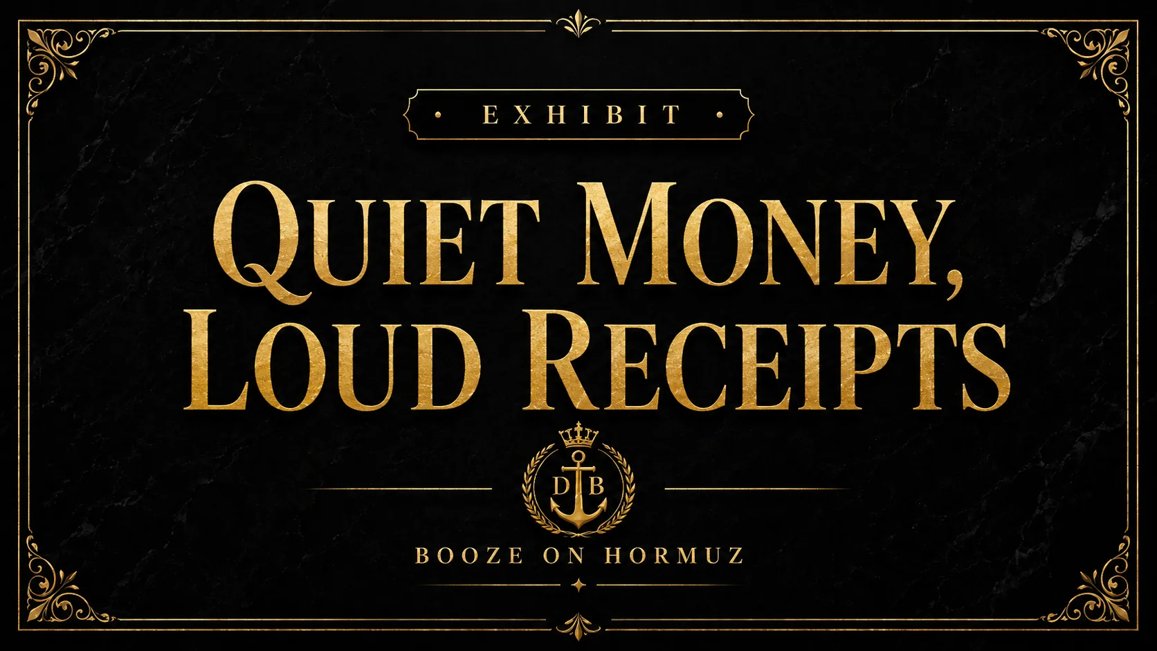 Quiet Money, Loud Receipts