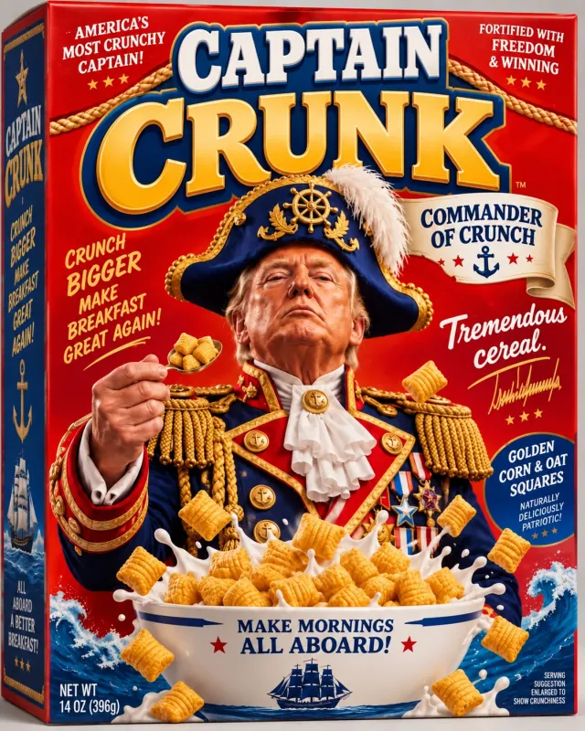 Captain Crunk cereal box