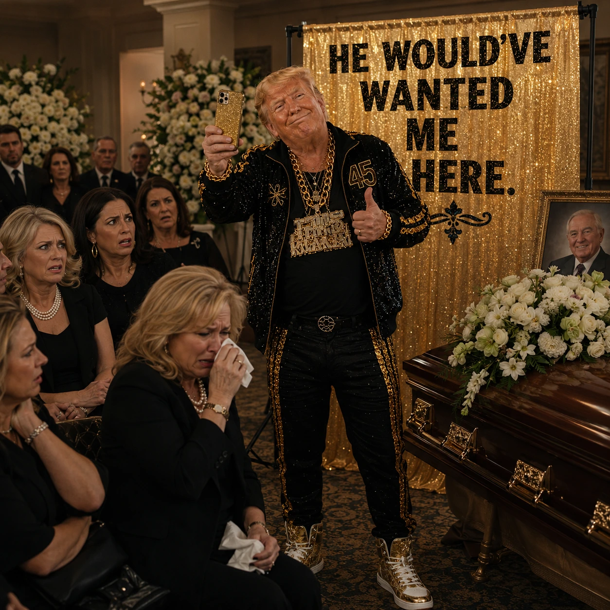 Don Biggly artwork: The Funeral Selfie