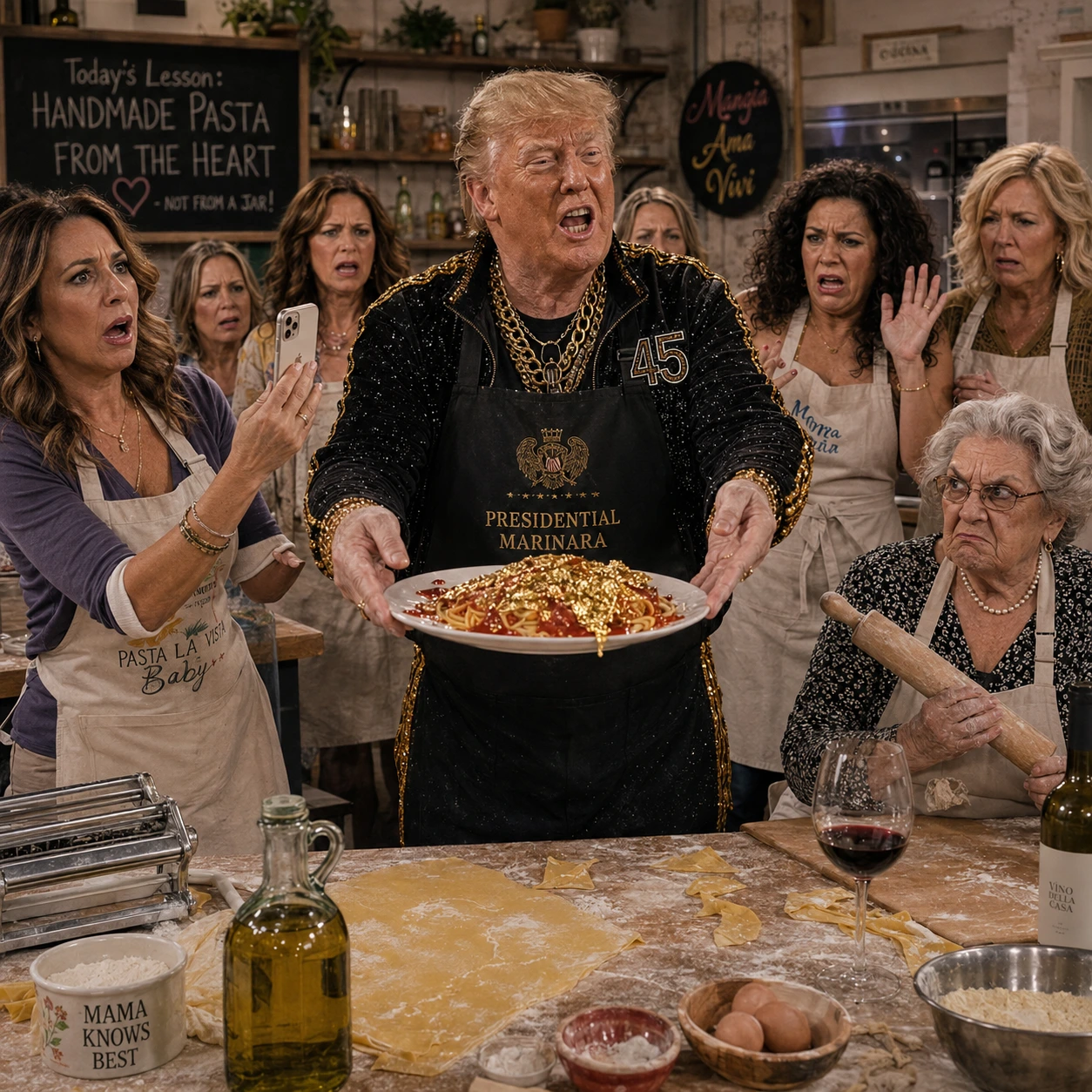 Don Biggly artwork: Cooking with Don