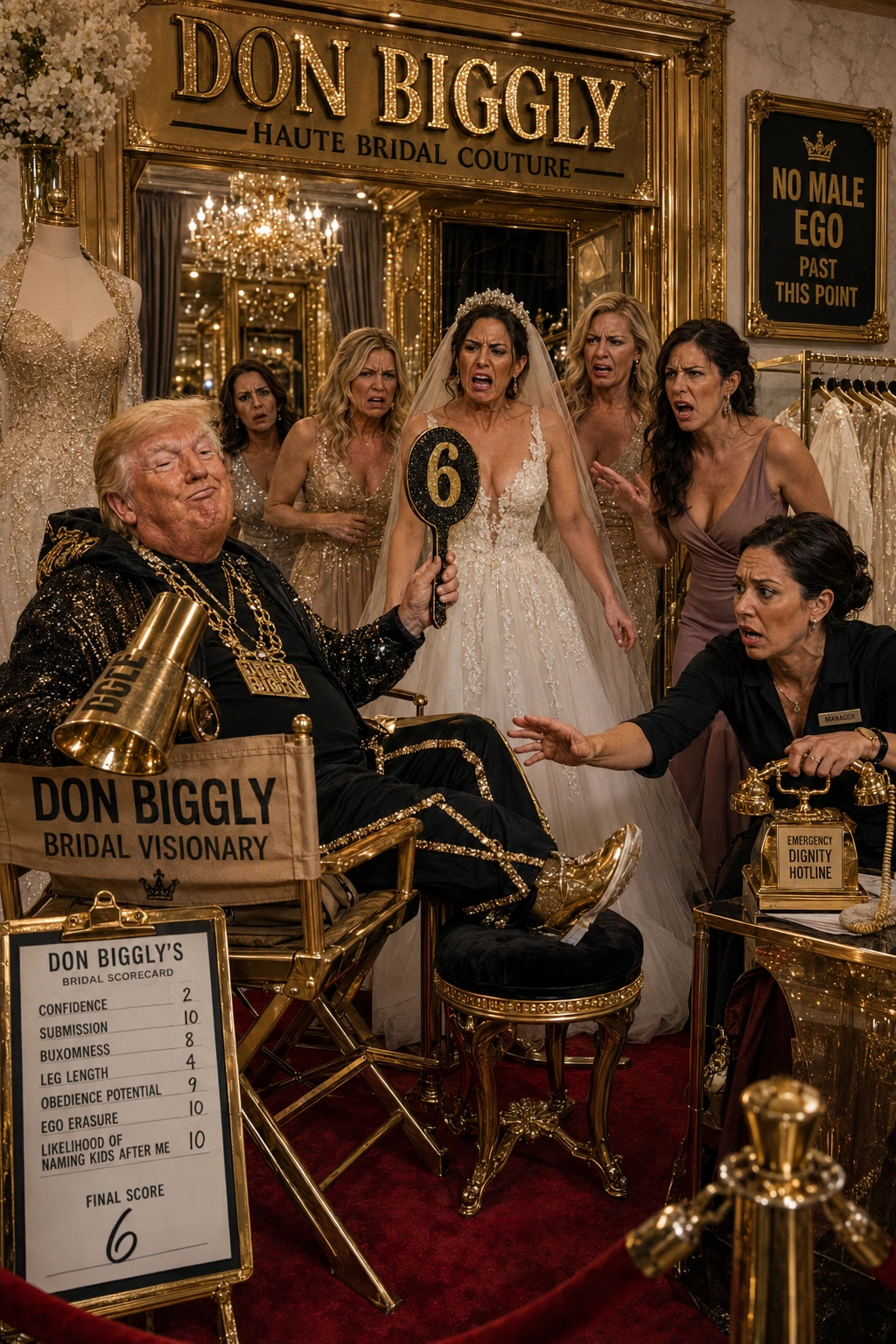 Don Biggly artwork: Bridal Consulting Fees