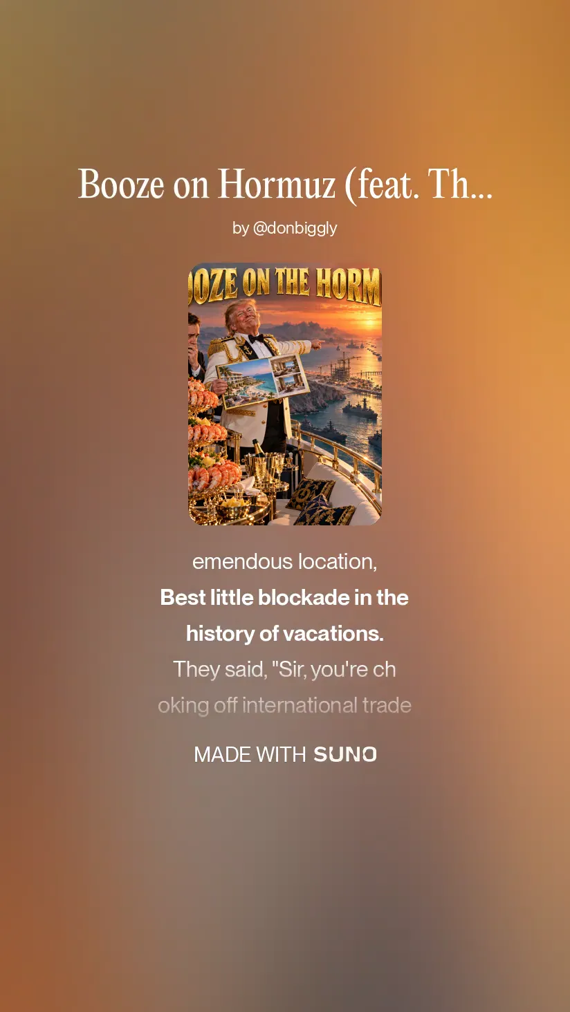 Artwork for Booze on Hormuz (feat. The 5th Naval Fleet)