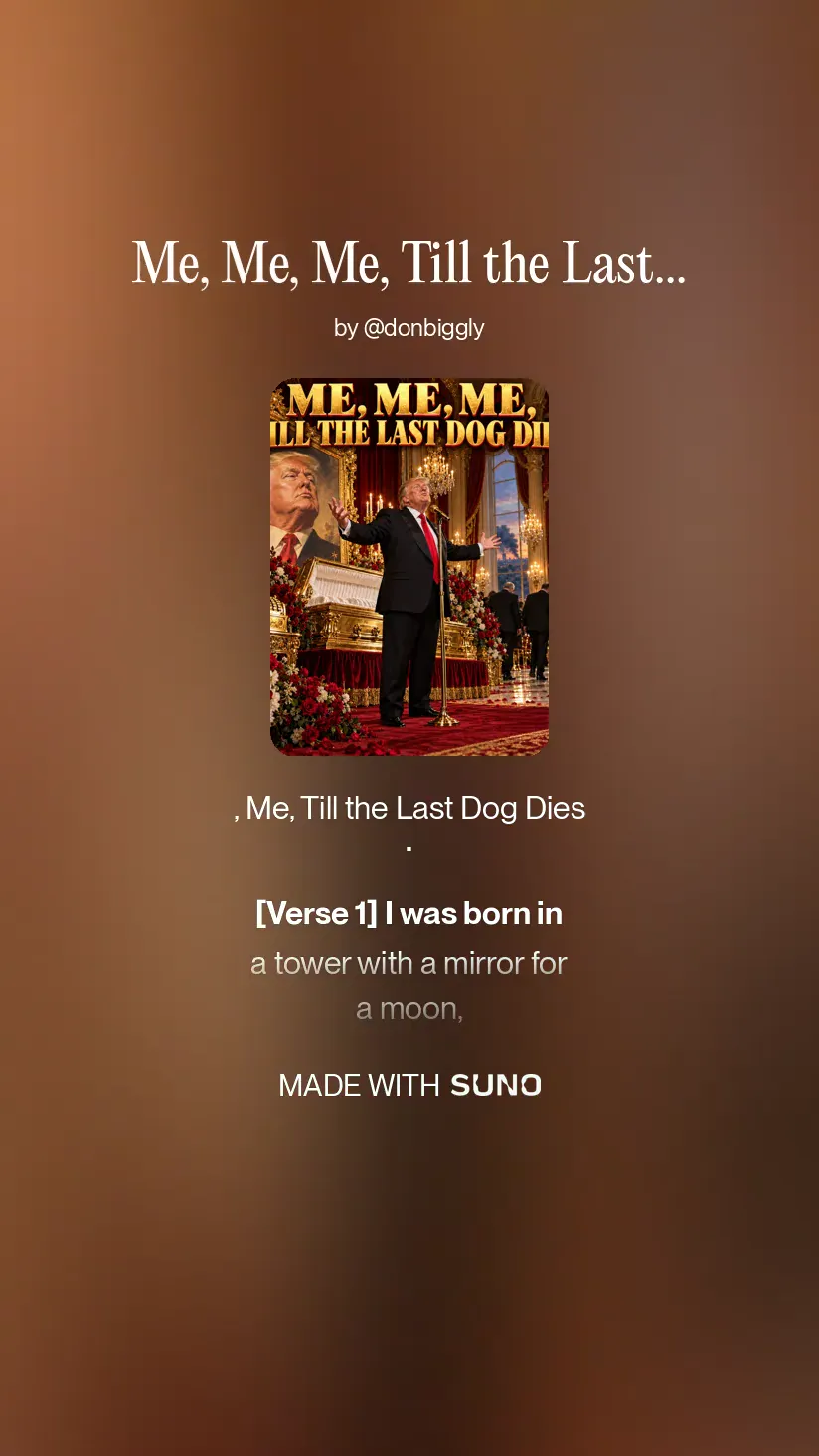 Artwork for Me, Me, Me, Till the Last Dog Dies