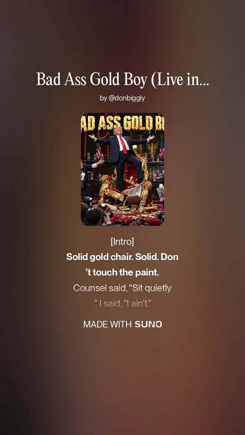 Bad Ass Gold Boy (Live in Oakland)