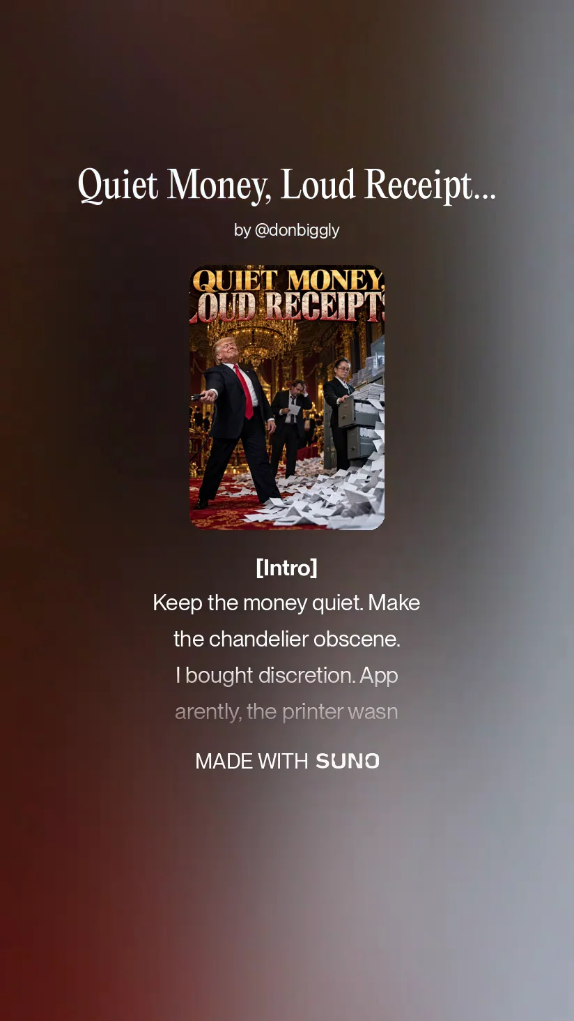 Quiet Money, Loud Receipts (Live in Berlin)
