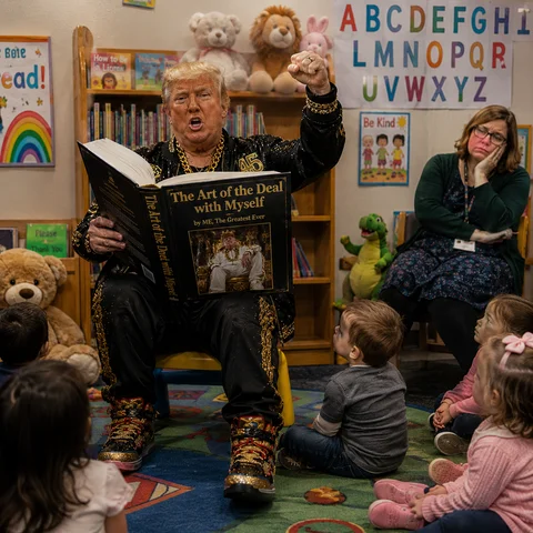 Don Biggly artwork: Story Time with Don