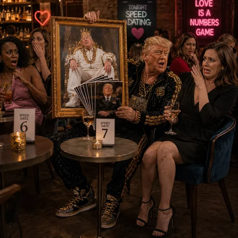 Don Biggly artwork: Speed Dating with a Portrait