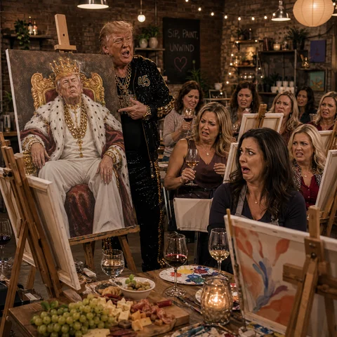 Don Biggly artwork: A Portrait at the Party