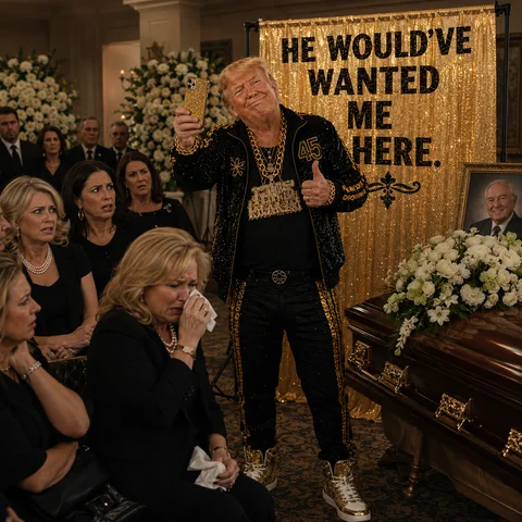 Don Biggly artwork: The Funeral Selfie