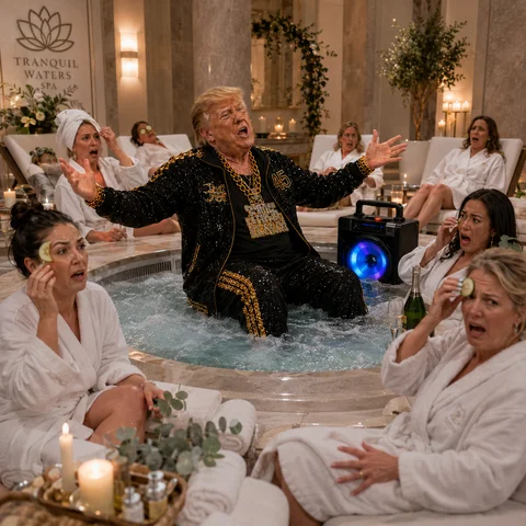 Don Biggly artwork: The Spa Takeover