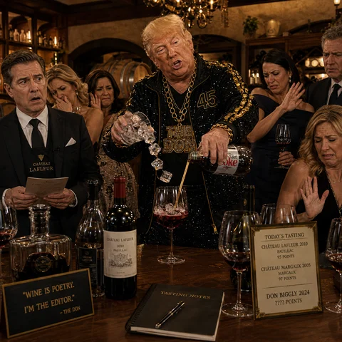 Don Biggly artwork: The Wine Tasting